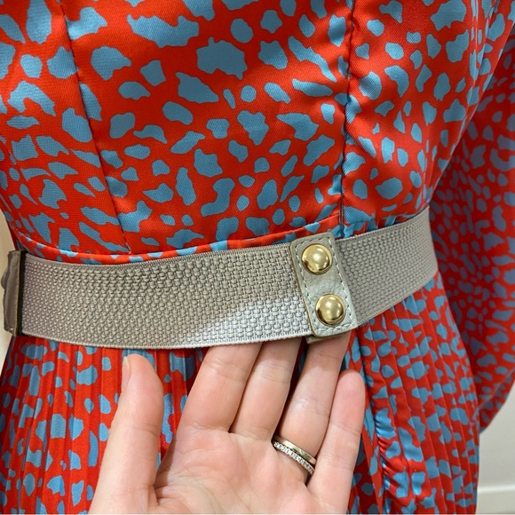 Grey Braided Belt, Woven, Faux Leather, Snap Closure (US M) - Picture 3 of 8